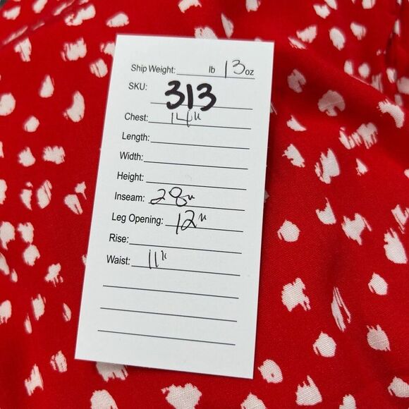 Maaji Spotted Kennedy Tie Back Wide Leg Jumpsuit Red Size Small - Picture 10 of 10